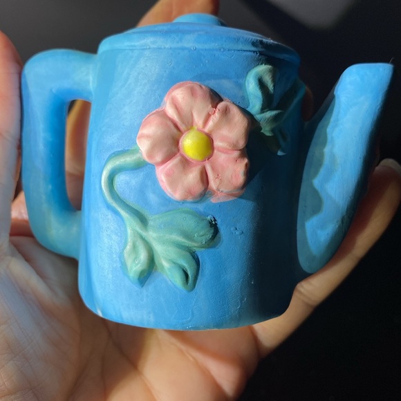 Vintage 1992 Albert Price Stoneware Floral Teapots Salt and Pepper Shakers - Picture 11 of 14